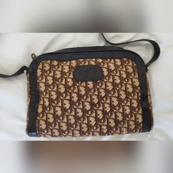 Vintage Christian Dior TrotterBrownShoulder Bag